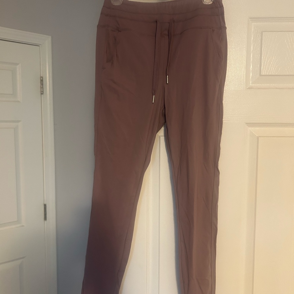 Casual Drawstring Jogger Pants - Deep Lilac